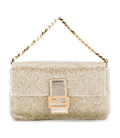 gold fendi clutch|fendi clutch vintage.